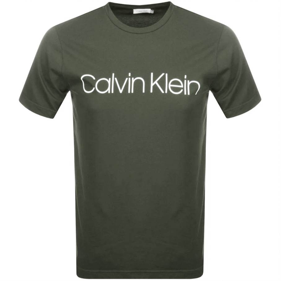 Alternative Image for ProductCalvin Klein Logo T Shirt Khaki1